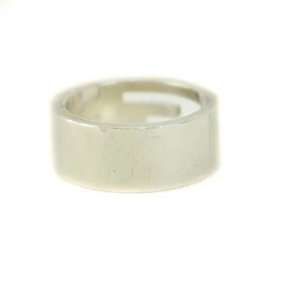 GUCCI: Sterling Silver, "G" Logo Band/Ring Sz: 5.75 - 1521 - Picture 3 of 6